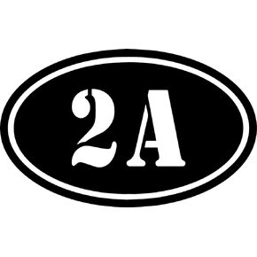 2A 2nd Amendment Vinyl Decal Sticker Car Truck Van SUV Window Wall Cup Laptop | Black | 5.5 inches | AZQ308