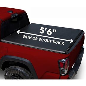 LEER | Fits 2007-2021 Toyota Tundra with 5.6" Bed | Truck Bed Tonneau Cover | Easy Install (5'6" Bed Soft Tri-Fold)