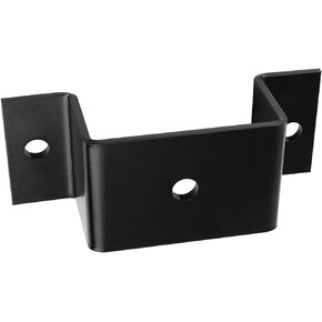 4 PCS Trailer Stake Pocket Brackets, Fit 2x4 Lumber Uprights or Steel Stake Posts, Steel Thick 4mm, Straight Trailer Stake Pocket Studs 3/8" Holes for Mounting(Bracket Inner Size: 1-5/8" x 3-1/2")