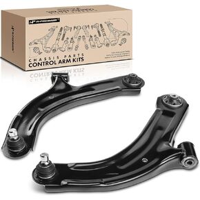A-Premium 2 x Front Lower Control Arm, with Ball Joint & Bushing, Compatible with Nissan Versa 2007-2012, Cube 2009-2014, Replace # K620566 K620567