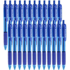Retractable Ballpoint Pens, Comfort Grip, 1.0mm Medium Point, Green Ink, 24 Pack
