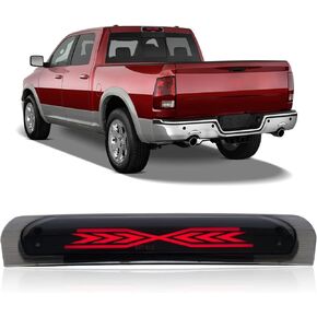 Third 3rd Brake Light for 2002-2008 Dodge Ram 1500/2003-2009 Dodge Ram 2500 3500, LED High Mount Stop Light X Style Sequential Rear Center Roof Tail Lamp, Smoke Lens in Kuwait