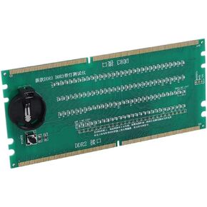 VBESTLIFE PC Desktop Mainboard Board DDR 2/DDR 3 RAM Memory Slot Tester Card with LED Light