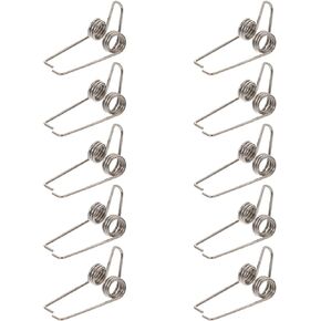 Milisten 10Pcs Water Spring Trumpet Tuba Water spit Trombone spit Valve Baritone Water spit Tuba Springs Tremolo Springs Baritone Springs Silver Suit Iron air Valve Instrument