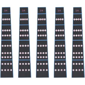 Violin Finger, 5Pcs Violin Fretboard Sticker - Fretless Fingering for Beginner(1/4)