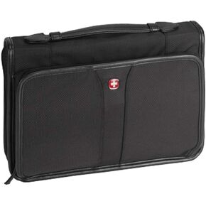 Black Ballistic Nylon Fabric Bible Cover Case with Handle X-Large