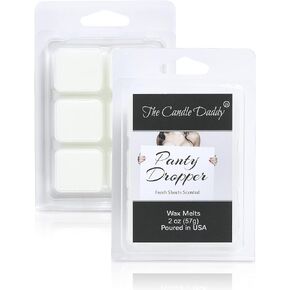 Panty Dropper - Fresh Bed Sheets Scented Wax Melt - 1 Pack - 2 Ounces - 6 Cubes - Poured in USA