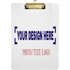 Cactus Succulents Clipboards Floral Leaves Plastic A4 Letter Size Clipboard Acrylic Clip Board 12.5 x 9 in with Low Profile Clip for Nurse Students Office Gold Clip