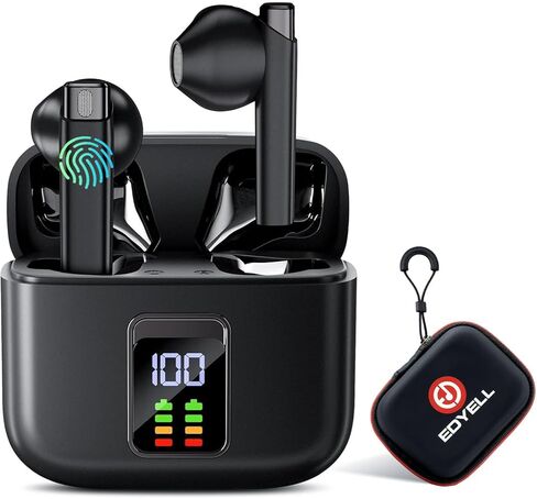 V1 سماعات أذن بلوتوث لاسلكية 13 مم، وقت تشغيل 48 ساعة، مع ENC، بلوتوث 5.3 زمن استجابة منخفض، شحن سريع من النوع C، موسيقى صوت ستيريو عالي الدقة/السفر/المكالمات in Kuwait