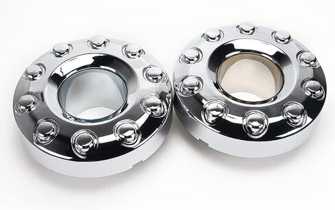 5C3Z1130NA 1 Pair Dually Chrome 10 Lug Wheel Center Hub Cap Fits for Ford F450 F550 2005-2017 in Saudi Arabia