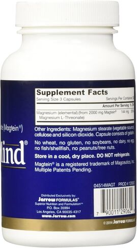 Jarrow Formulas Magmind Nutritional Supplement, 180 Count in Saudi Arabia