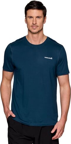 Avalanche Logo T-Shirt for Men, Stretch Jersey Short Sleeve Crewneck Tee for Hiking, Workouts, Running, Casual Wear in Saudi Arabia
