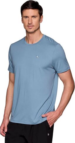 Avalanche Logo T-Shirt for Men, Stretch Jersey Short Sleeve Crewneck Tee for Hiking, Workouts, Running, Casual Wear in Saudi Arabia