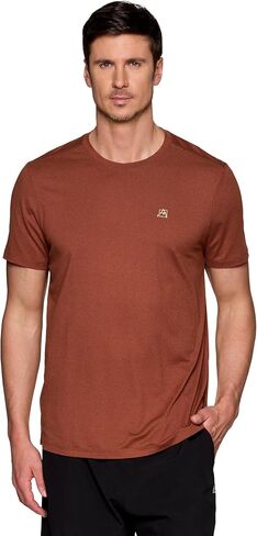 Avalanche Logo T-Shirt for Men, Stretch Jersey Short Sleeve Crewneck Tee for Hiking, Workouts, Running, Casual Wear in Saudi Arabia