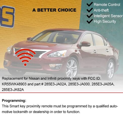 fits for Nissan Altima 2007-2012 Maxima Murano| 370Z 2009-2014 |Infiniti EX35 FX35 G37 G25 Proximity Smart Keyless Entry Remote Fobs (FCC ID: KR55WK48903 KR55WK49622) Pack of 2 in Saudi Arabia