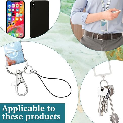 24 Pcs Thank You Appreciation Gifts for Coworkers Lanyards for ID Badges Marble Wristlet Strap Neck Key Chain Holder with Inspirational Quote for Employee Nurses Teachers Party Favors in Saudi Arabia