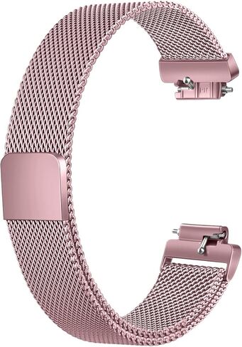أساور Amzpas متوافقة مع Fitbit Inspire 2 Bands النساء والرجال، حلقة شبكية من الفولاذ المقاوم للصدأ، حزام بديل لسوار معصم مغناطيسي قابل للتعديل من أجل Fitbit Inspire 2 / Inspire HR/Inspire Fitness Tracker in Kuwait