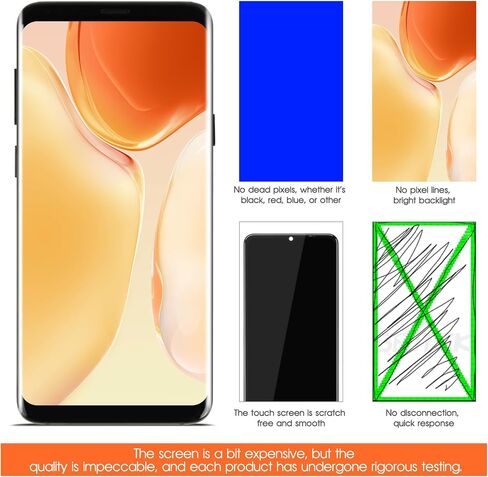 استبدال شاشة OLED لهاتف Samsung Galaxy S9 Plus لشاشة Samsung S9 Plus LCD SM-G965F SM-G965U LCD محول الأرقام شاشة تعمل باللمس جزء إصلاح الجمعية مع الإطار in Saudi Arabia