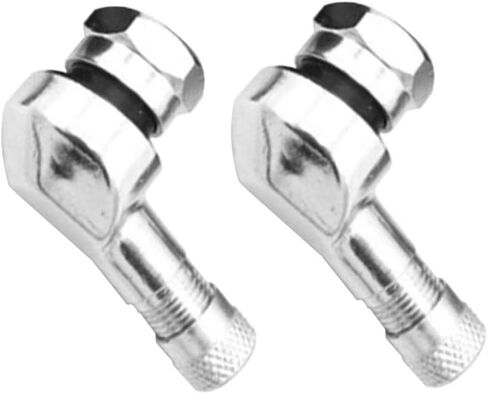 قطعتان من غطاء صمامات الإطارات، أغطية صمامات الإطارات بزاوية 90 درجة، موسعات صمامات عالمية، محول غطاء سيقان صمامات الألومنيوم للسيارة والدراجة النارية والسكوتر in Kuwait