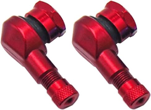 قطعتان من غطاء صمامات الإطارات، أغطية صمامات الإطارات بزاوية 90 درجة، موسعات صمامات عالمية، محول غطاء سيقان صمامات الألومنيوم للسيارة والدراجة النارية والسكوتر in Kuwait