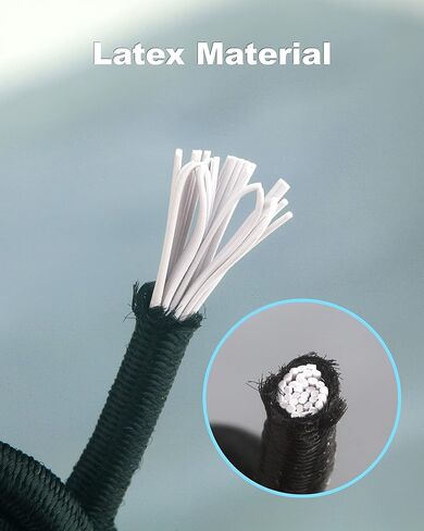 2 Pack Black Cargo Nets, Heavy Duty Latex 17"X17" Bungee Net Stretches to 34"x34", Gear Helmet Luggage Net with Tight 2.3"x2.3" Mesh & 12 Adjustable Plastic Hooks for Motorcycle, Bike, ATV in Saudi Arabia