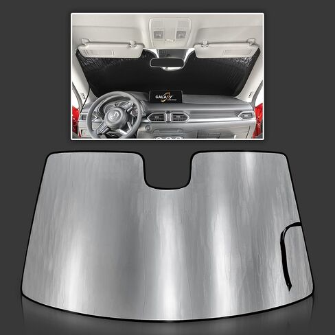 GalaxyAutoShield مخصص مناسب للزجاج الأمامي لمظلة الشمس لعام 2017 2018 2019 2020 2021 2022 2023 2024 Mazda CX-5 CX5 SUV، ملحقات الخصوصية المعزولة حماية عاكس للأشعة فوق البنفسجية - صنع في الولايات المتحدة الأمريكية in Kuwait