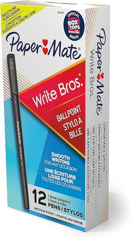 Paper Mate Write Bros Ballpoint Pens, Medium Point (1.0mm), Black, 12 Count each, Pack of 3 (36 Pack Total) in Saudi Arabia