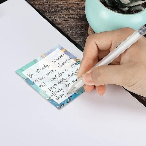 WAVEYU Cute 8 Pads Sticky Notes, Self Stick Notes Pads Adhesive Sticky Notes 3''x3'' Sticky Notes, Easy to Post for Home, Office, School, Notebook Supplies, 50 Sheets/Pad, Style B in Saudi Arabia