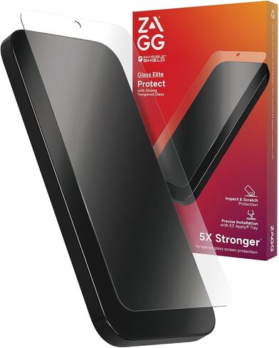 واقي شاشة ZAGG InvisibleShield Glass Elite Samsung Galaxy S24+ - ألومينوسيليكات فائق القوة، مقاومة معززة للخدش، مواد معاد تدويرها، تطبيق EZ، مقاوم لبصمات الأصابع والتلطخ in Saudi Arabia