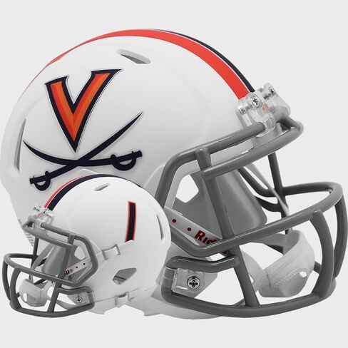Virginia Cavaliers Matte White Revolution Speed Mini Football Helmet in Saudi Arabia