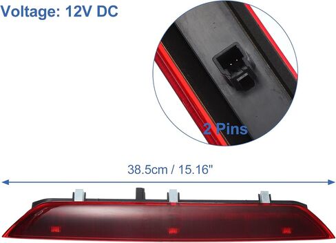 X AUTOHAUX High Level Third Rear Brake Stop Light 1899968 BK3Z13466A for Ford Transit-150 Base 2015-2017 in Saudi Arabia