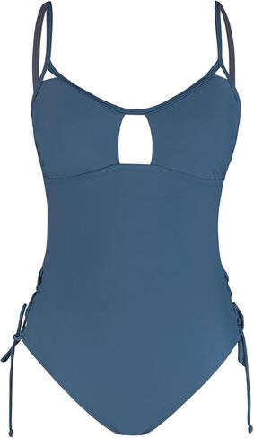 CUPSHE Women's One Piece Swimsuits Bathing Suits Scoop Neck Cutout Back Hook Drawstring in Saudi Arabia