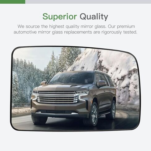 SCITOO Side Mirror Replacement Glass Passenger Right Side Mirror Glass Power Heated Convex Fits for 2003-2006 for Ford Expedition in Saudi Arabia
