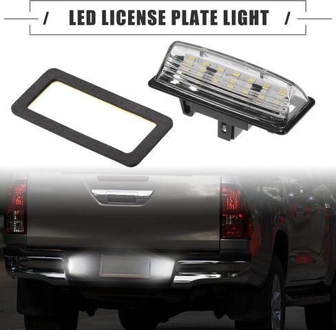 Motoforti LED لوحة ترخيص ضوء، LED لوحة ترخيص ضوء مصباح، لنيسان ماكسيما 2016-2022، بلاستيك، رقم 265108991B، أسود in Saudi Arabia