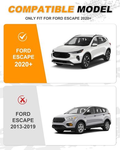 Snailfly Roof Rack Cross Bars Fit for 2020-2024 Ford Escape W/O Sunroof, Crossbars Cargo Accessories in Saudi Arabia