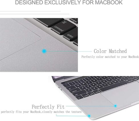 KEANBOLL 3-in-1 Palm Rest Protector for 13 Inch MacBook Pro M2 M1 A2338 A2289 A2251, Palm Rest Cover Trackpad Cover Touch Bar Skin for 2022 2021 2020 MacBook Pro 13 Inch -Silver in Saudi Arabia