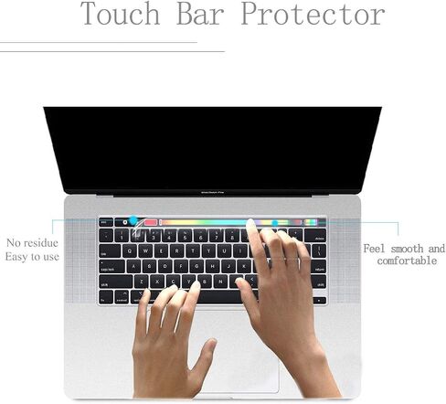 KEANBOLL 3-in-1 Palm Rest Protector for 13 Inch MacBook Pro M2 M1 A2338 A2289 A2251, Palm Rest Cover Trackpad Cover Touch Bar Skin for 2022 2021 2020 MacBook Pro 13 Inch -Silver in Saudi Arabia