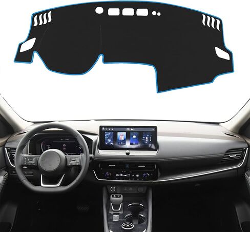 SENSHINE لملحقات Nissan Altima 2019 2020 2021 2022 2023 غطاء لوحة القيادة غطاء وحدة التحكم المركزية غطاء لوحة القيادة واقي السجاد غطاء واقي من الشمس مناسب حسب الطلب، حافة رمادية in Kuwait