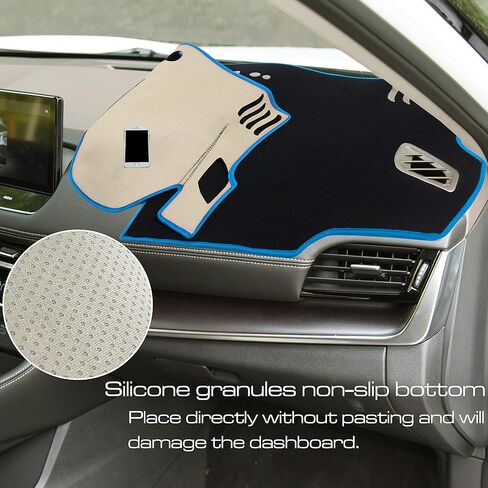 SENSHINE لملحقات Nissan Altima 2019 2020 2021 2022 2023 غطاء لوحة القيادة غطاء وحدة التحكم المركزية غطاء لوحة القيادة واقي السجاد غطاء واقي من الشمس مناسب حسب الطلب، حافة رمادية in Kuwait