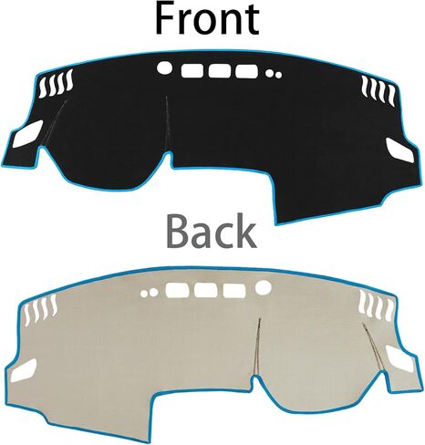 SENSHINE لملحقات Nissan Altima 2019 2020 2021 2022 2023 غطاء لوحة القيادة غطاء وحدة التحكم المركزية غطاء لوحة القيادة واقي السجاد غطاء واقي من الشمس مناسب حسب الطلب، حافة رمادية in Kuwait