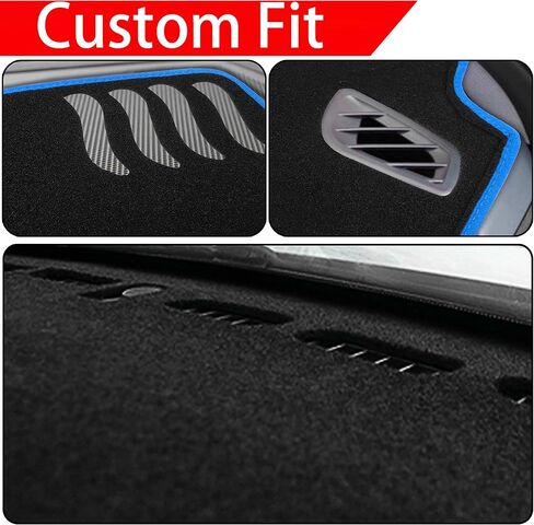 SENSHINE لملحقات Nissan Altima 2019 2020 2021 2022 2023 غطاء لوحة القيادة غطاء وحدة التحكم المركزية غطاء لوحة القيادة واقي السجاد غطاء واقي من الشمس مناسب حسب الطلب، حافة رمادية in Kuwait