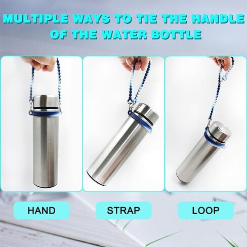 قطعتان من مقابض زجاجات المياه لكوب ستانلي، متوافقة مع معظم زجاجات المياه بسعة 8-40 أونصة، حامل زجاجة مياه مع حزام، حمالة زجاجة مياه من السيليكون، أشرطة زجاجة مياه للحمل in Kuwait