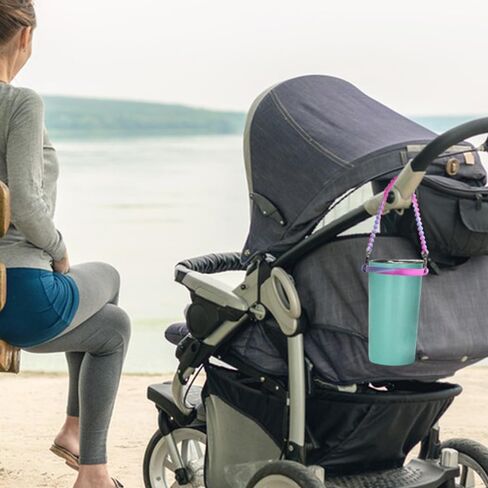 قطعتان من مقابض زجاجات المياه لكوب ستانلي، متوافقة مع معظم زجاجات المياه بسعة 8-40 أونصة، حامل زجاجة مياه مع حزام، حمالة زجاجة مياه من السيليكون، أشرطة زجاجة مياه للحمل in Kuwait