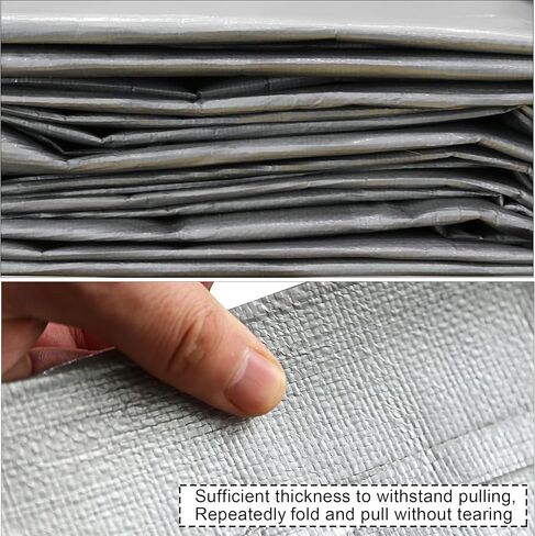 STARPYNG-12 Mil Pink/Silver 6x8 Feet Tarp-Heavy Duty Poly Tarp-Cover,Waterproof, UV Resistant, Weather Resistant, Cover Cars, Boats, Courtyards,Camping in Kuwait