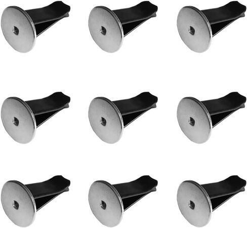 20 Pcs Metal Round Head Car Air Vent Clips Auto Freshener Clips Car Air Conditioner Car Outlet Perfume Clips Black in Saudi Arabia