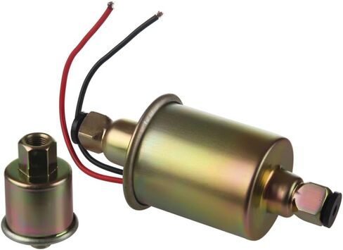 EP-014 High Pressure (5-9PSI) 12VUniversal Standard Self Priming Heavy Duty Gas Diesel In-Line In-Tank Electric Fuel Pump With Installation Kit Metal Solid Petro Gasoline or Diesel Engine in Kuwait