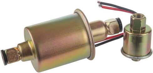 EP-014 High Pressure (5-9PSI) 12VUniversal Standard Self Priming Heavy Duty Gas Diesel In-Line In-Tank Electric Fuel Pump With Installation Kit Metal Solid Petro Gasoline or Diesel Engine in Kuwait