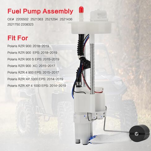 2204306 مجموعة مضخة الوقود مع استبدال ختم الخزان لـ Polaris Ranger 500 4X4 EFI/Crew Midsize 2009-2013، Ranger 700 4X4 EFI/Crew/XP 2008-2009، Ranger 800 Crew 2010 47-1009 2520817 in Kuwait