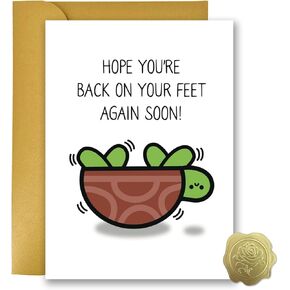 Funny Get Well Cards - Get Well Soon Card - After Surgery Recovery Gifts for Women Men - Feel Better Gifts for Him Her Friends B