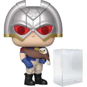 POP Peacemaker - Peacemaker with Eagly Funko Vinyl Figure (Bundled with Compatible Box Protector Case), Multicolored, 3.75 inches